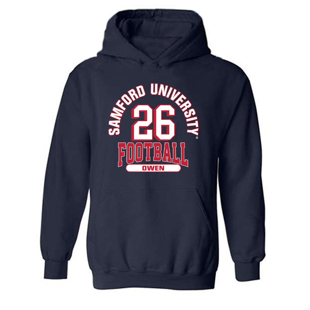 Samford - NCAA Football : Mitch Owen - Classic Fashion Shersey Hooded Sweatshirt