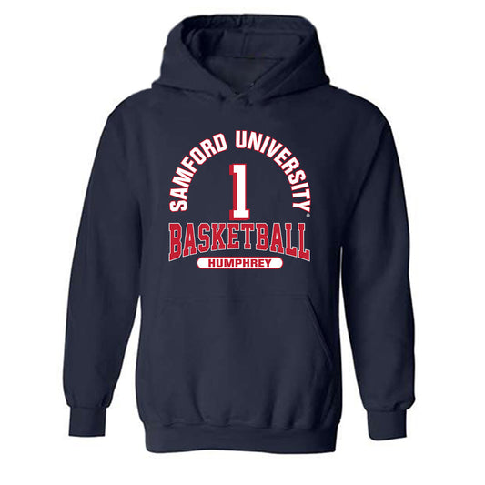 Samford - NCAA Men's Basketball : DaJion Humphrey - Classic Fashion Shersey Hooded Sweatshirt-0