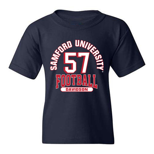 Samford - NCAA Football : Web Davidson - Classic Fashion Shersey Youth T-Shirt-0