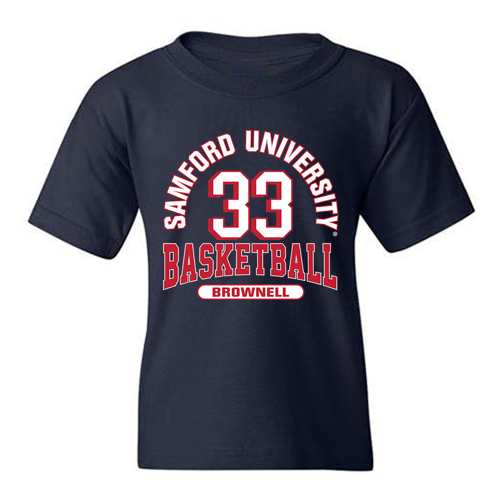 Samford - NCAA Men's Basketball : Jaden Brownell - Classic Fashion Shersey Youth T-Shirt-0