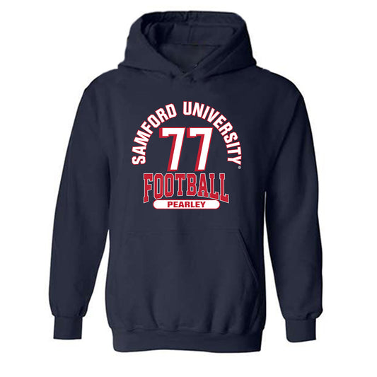Samford - NCAA Football : Kaleb Pearley - Classic Fashion Shersey Hooded Sweatshirt-0