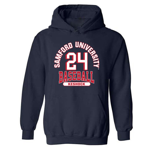 Samford - NCAA Baseball : Cameron Keshock - Classic Fashion Shersey Hooded Sweatshirt-0