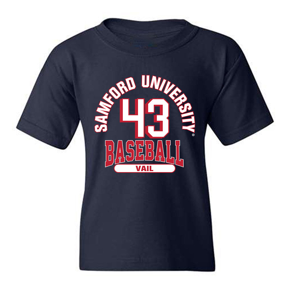 Samford - NCAA Baseball : Bodie Vail - Classic Fashion Shersey Youth T-Shirt-0