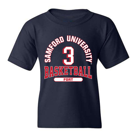 Samford - NCAA Men's Basketball : Trey Fort - Classic Fashion Shersey Youth T-Shirt-0