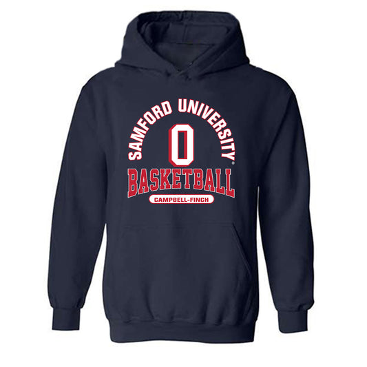 Samford - NCAA Men's Basketball : Isaiah Campbell-Finch - Classic Fashion Shersey Hooded Sweatshirt-0
