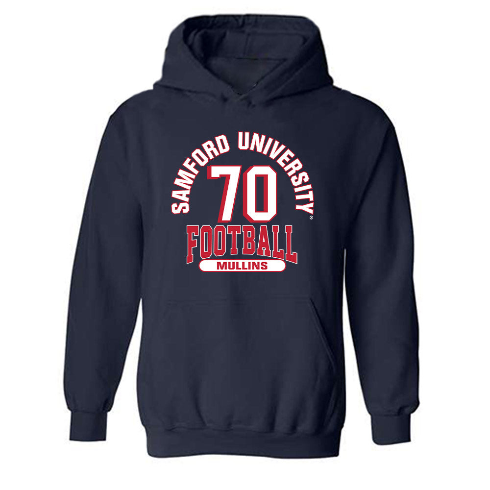 Samford - NCAA Football : Crosby Mullins - Classic Fashion Shersey Hooded Sweatshirt-0