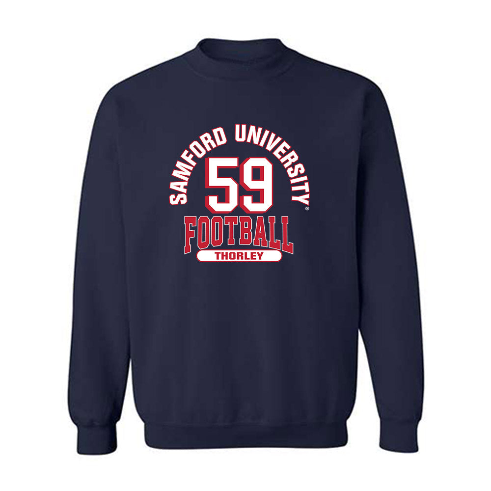 Samford - NCAA Football : Will Thorley - Classic Fashion Shersey Crewneck Sweatshirt-0