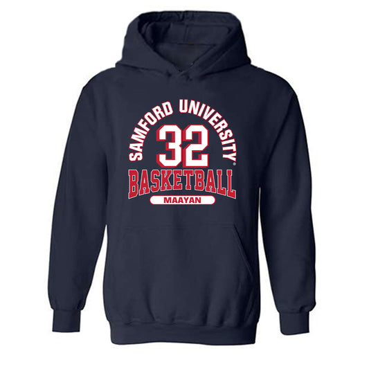 Samford - NCAA Women's Basketball : Yael Maayan - Classic Fashion Shersey Hooded Sweatshirt-0