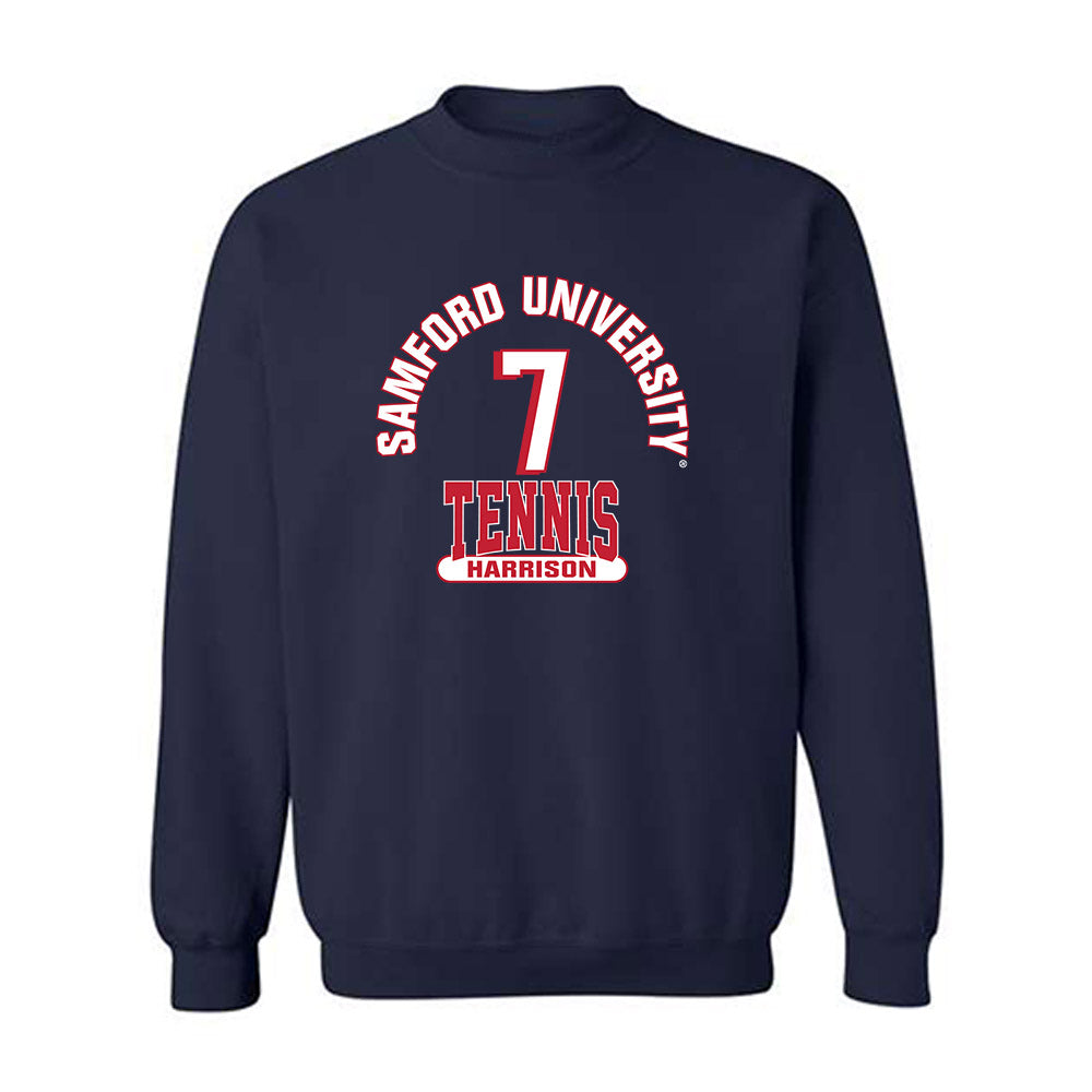 Samford - NCAA Men's Tennis : Seb Harrison - Classic Fashion Shersey Crewneck Sweatshirt-0