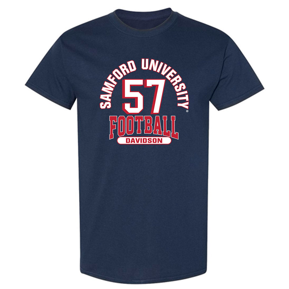 Samford - NCAA Football : Web Davidson - Classic Fashion Shersey T-Shirt-0