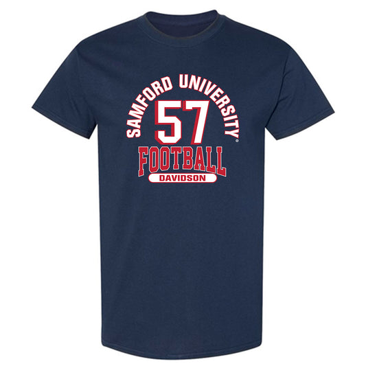 Samford - NCAA Football : Web Davidson - Classic Fashion Shersey T-Shirt-0
