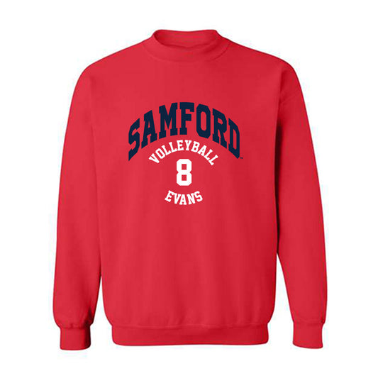 Samford - NCAA Women's Volleyball : Ashley Evans - Crewneck Sweatshirt Classic Fashion Shersey