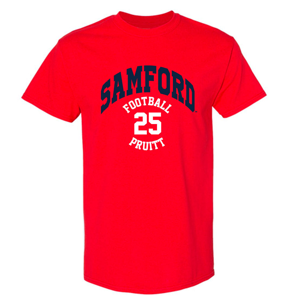 Samford - NCAA Football : William Pruitt - Classic Fashion Shersey T-Shirt