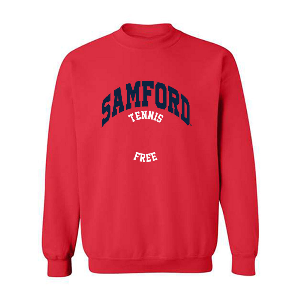 Samford - NCAA Men's Tennis : Parker Free - Classic Fashion Shersey Crewneck Sweatshirt-0