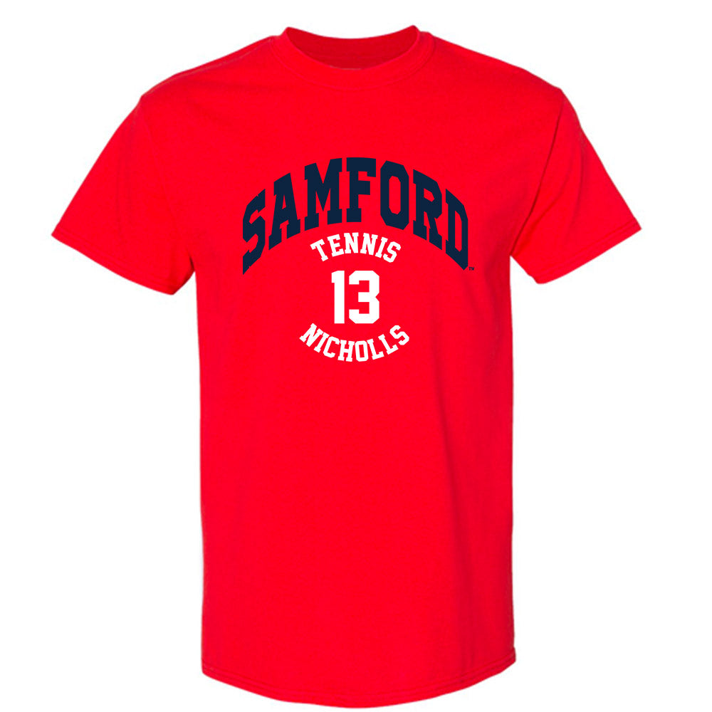 Samford - NCAA Men's Tennis : Darcy Nicholls - Classic Fashion Shersey T-Shirt-0