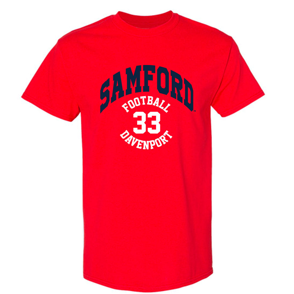 Samford - NCAA Football : Theodore Davenport - Classic Fashion Shersey T-Shirt