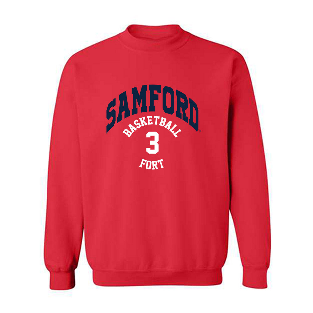 Samford - NCAA Men's Basketball : Trey Fort - Classic Fashion Shersey Crewneck Sweatshirt-0