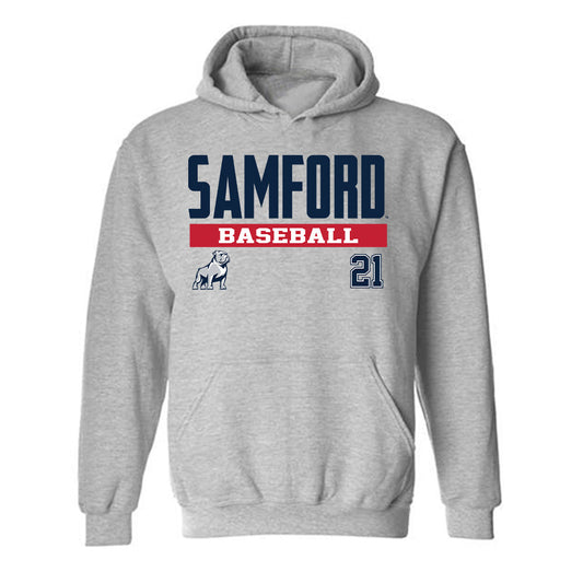 Samford - NCAA Baseball : Bear Horowicz - Classic Fashion Shersey Hooded Sweatshirt