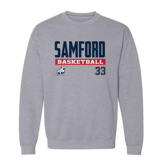 Samford - NCAA Men's Basketball : Jaden Brownell - Classic Fashion Shersey Crewneck Sweatshirt-0