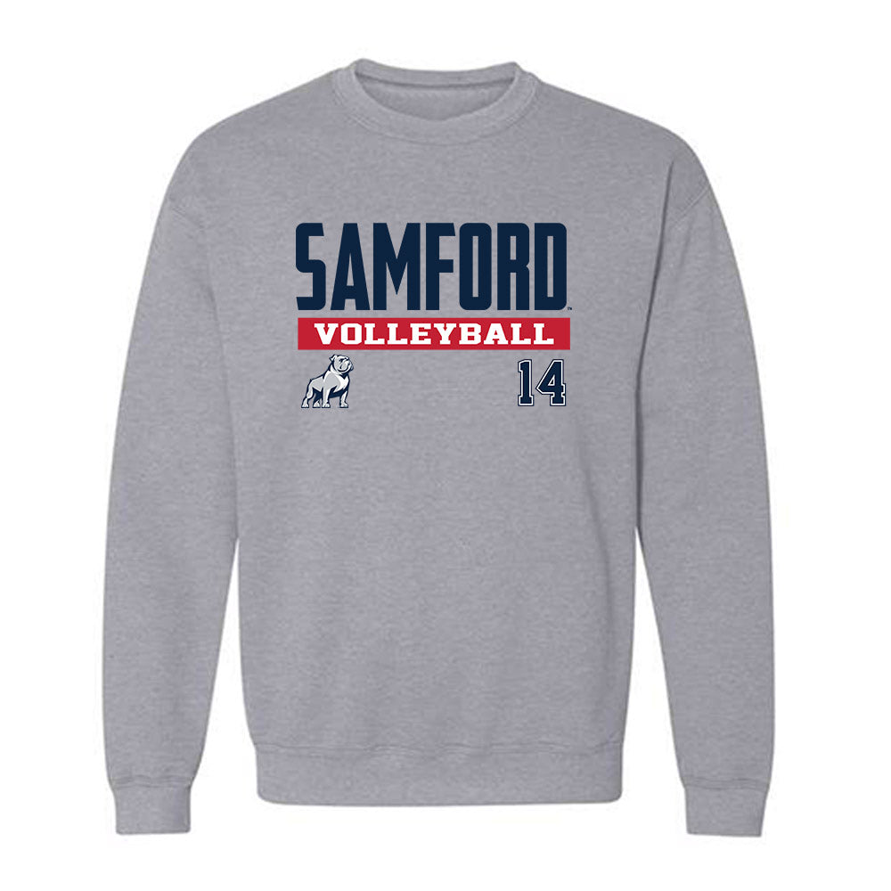 Samford - NCAA Women's Volleyball : Greer Golden - Classic Fashion Shersey Crewneck Sweatshirt