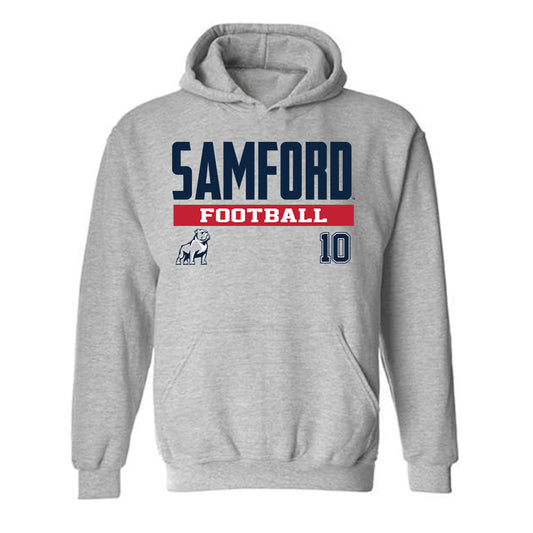 Samford - NCAA Football : Aj Johnson - Classic Fashion Shersey Hooded Sweatshirt-0
