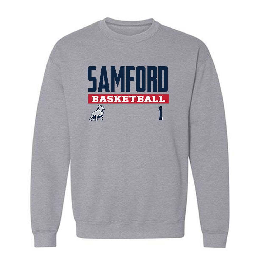 Samford - NCAA Men's Basketball : DaJion Humphrey - Classic Fashion Shersey Crewneck Sweatshirt-1