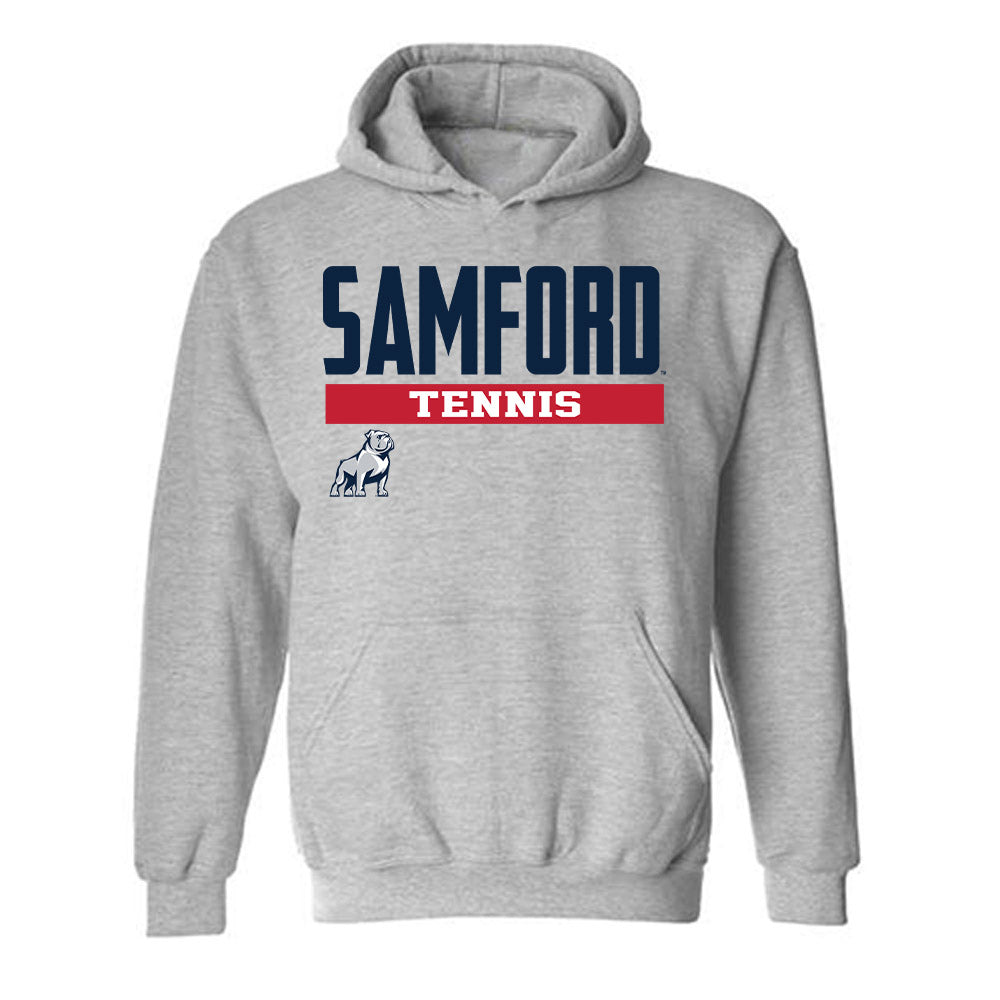 Samford - NCAA Men's Tennis : Parker Free - Classic Fashion Shersey Hooded Sweatshirt-0