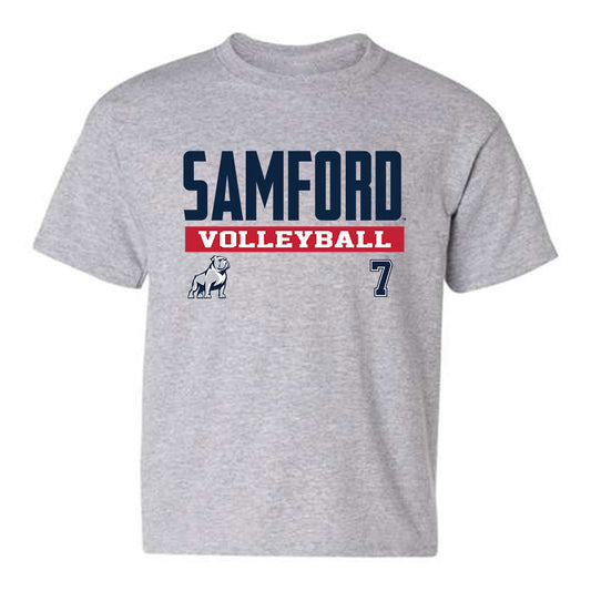 Samford - NCAA Women's Volleyball : Kate Morgan - Classic Fashion Shersey Youth T-Shirt