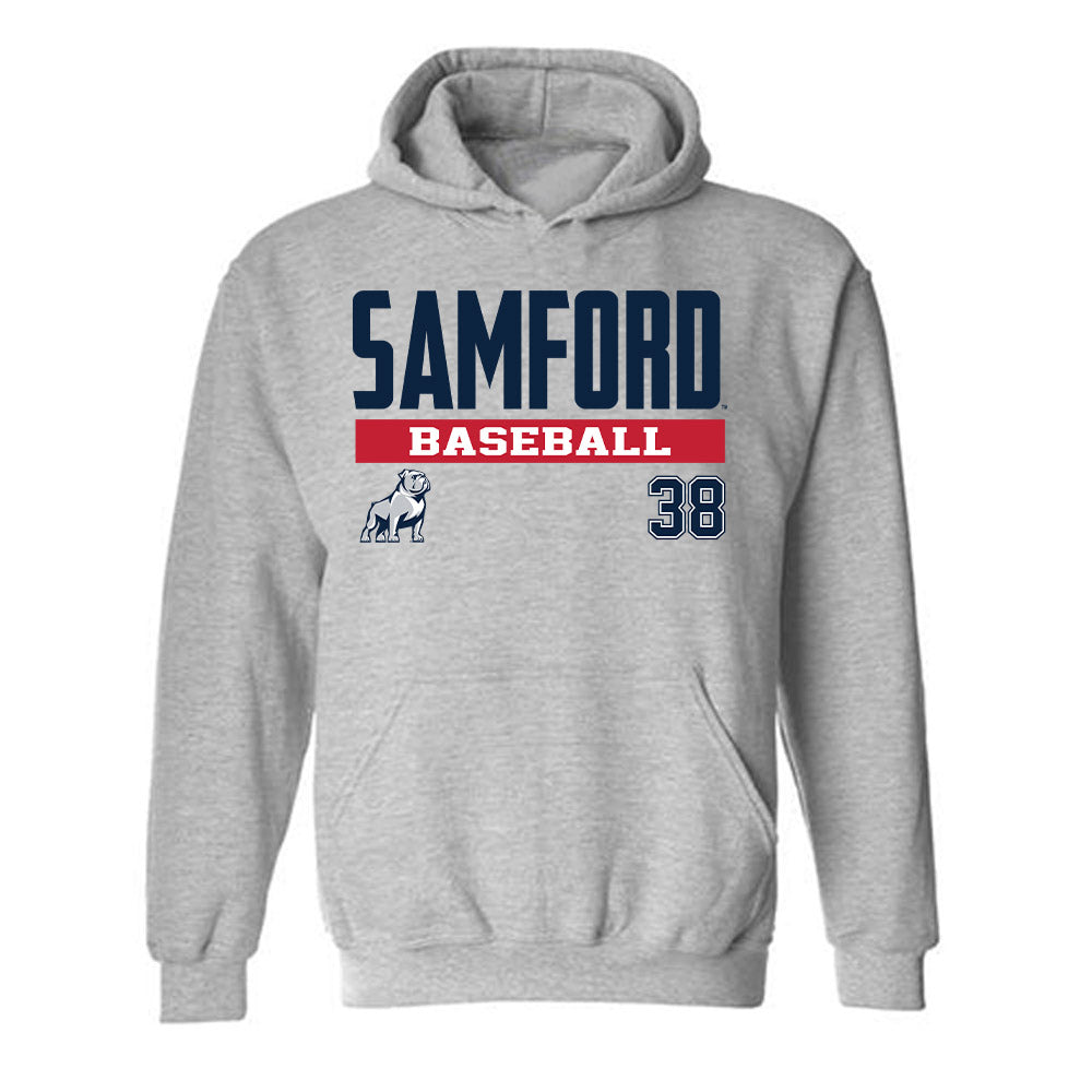 Samford - NCAA Baseball : John Malone - Classic Fashion Shersey Hooded Sweatshirt