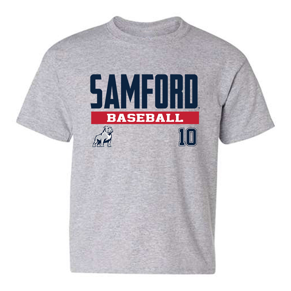 Samford - NCAA Baseball : Trey Higgins - Classic Fashion Shersey Youth T-Shirt-1