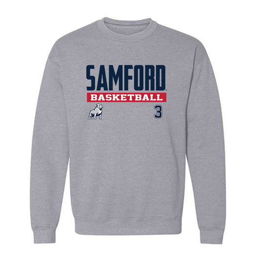 Samford - NCAA Men's Basketball : Trey Fort - Classic Fashion Shersey Crewneck Sweatshirt-0