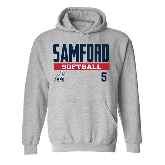 Samford - NCAA Softball : Olivia Treece - Classic Fashion Shersey Hooded Sweatshirt-0