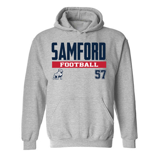 Samford - NCAA Football : Web Davidson - Classic Fashion Shersey Hooded Sweatshirt-0