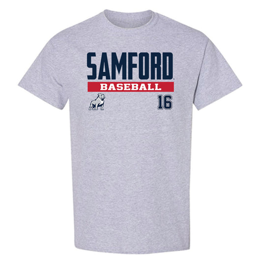 Samford - NCAA Baseball : Easton Nelms - Classic Fashion Shersey T-Shirt-0