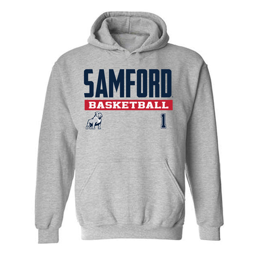 Samford - NCAA Men's Basketball : DaJion Humphrey - Classic Fashion Shersey Hooded Sweatshirt-0