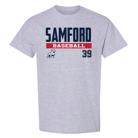 Samford - NCAA Baseball : Charlie Bozeman - Classic Fashion Shersey T-Shirt-0