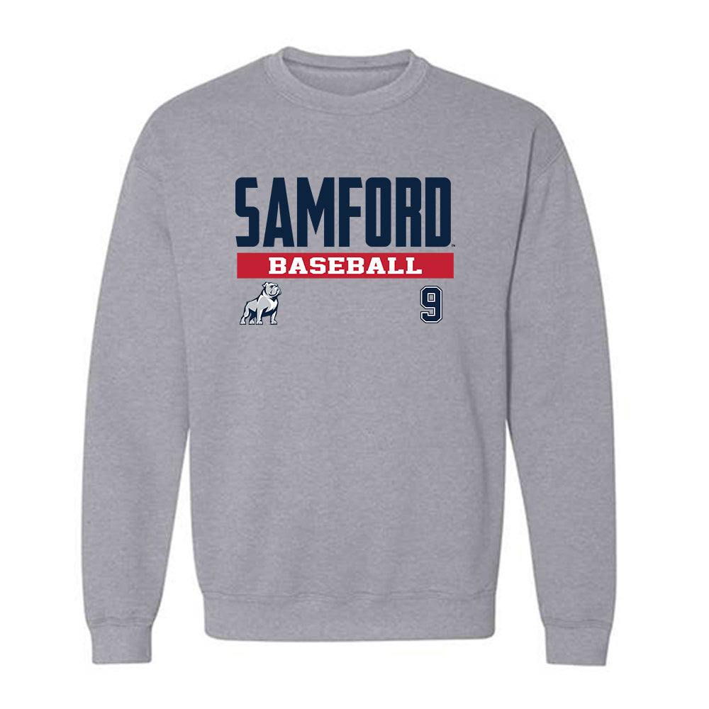 Samford - NCAA Baseball : Drew Druckenmiller - Classic Fashion Shersey Crewneck Sweatshirt-0