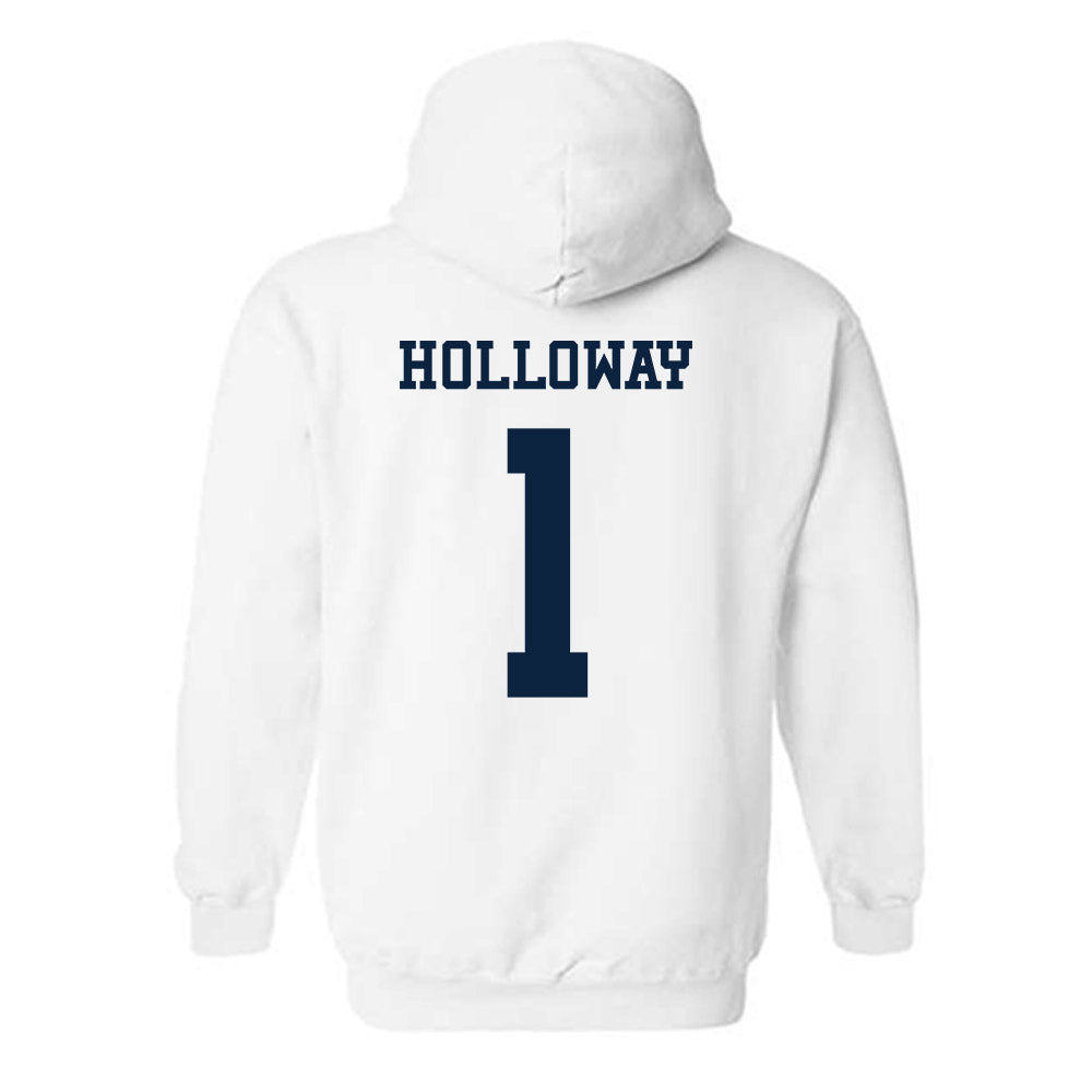 Samford - NCAA Men's Basketball : Joshua Holloway - Classic Fashion Shersey Hooded Sweatshirt-1