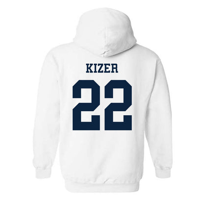 Samford - NCAA Men's Basketball : Thomas Kizer - Classic Fashion Shersey Hooded Sweatshirt-1
