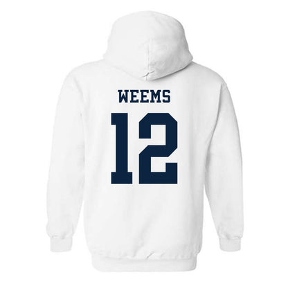 Samford - NCAA Softball : Shannon Weems - Classic Fashion Shersey Hooded Sweatshirt-1