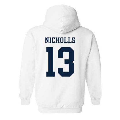 Samford - NCAA Men's Tennis : Darcy Nicholls - Classic Fashion Shersey Hooded Sweatshirt-1