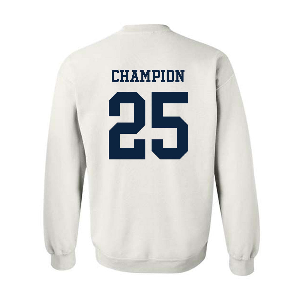 Samford - NCAA Softball : Logan Champion - Classic Fashion Shersey Crewneck Sweatshirt-1