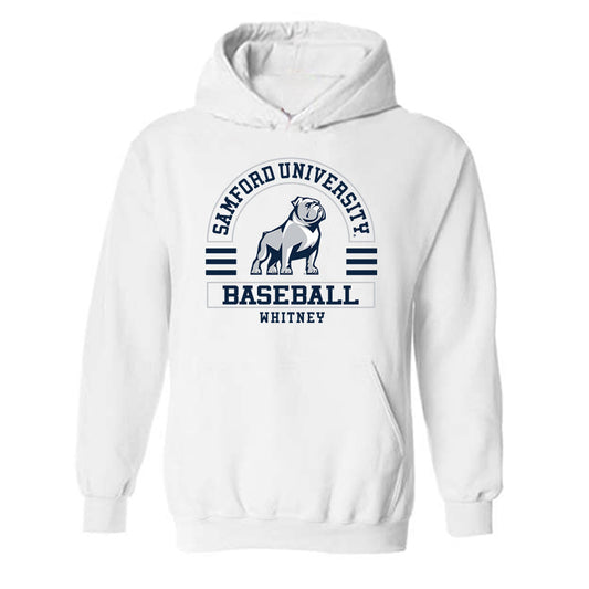 Samford - NCAA Baseball : John Whitney - Classic Fashion Shersey Hooded Sweatshirt-0