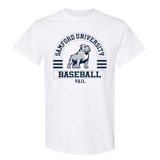 Samford - NCAA Baseball : Bodie Vail - Classic Fashion Shersey T-Shirt-0