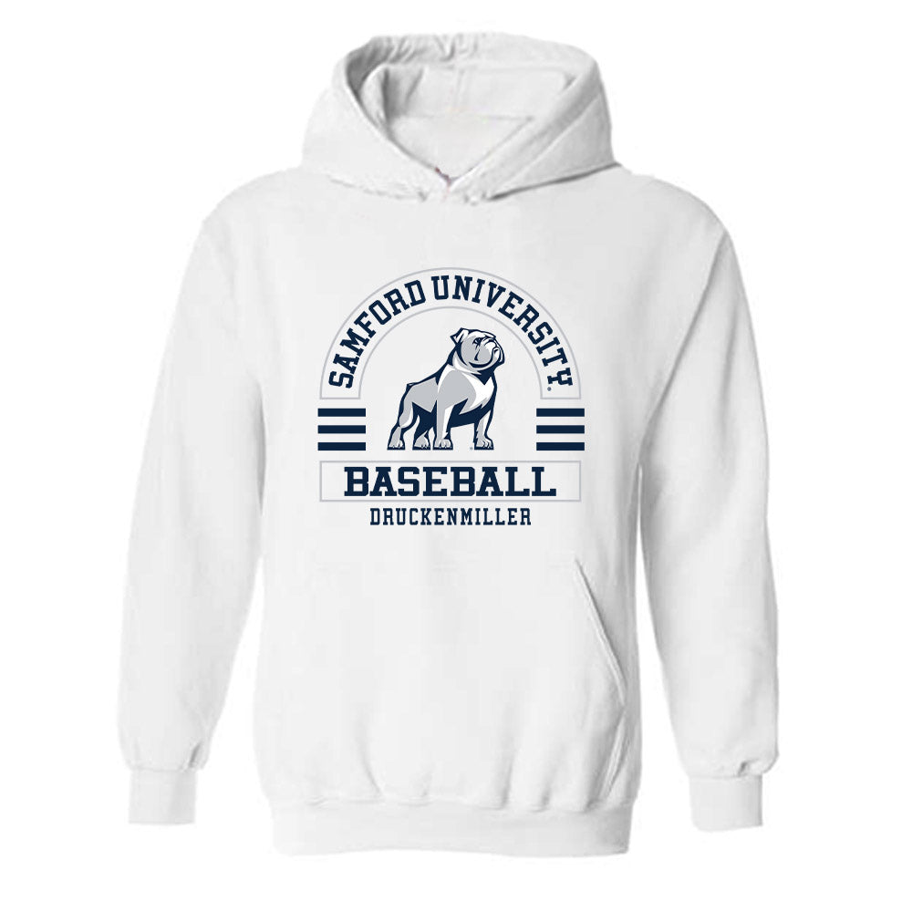 Samford - NCAA Baseball : Drew Druckenmiller - Classic Fashion Shersey Hooded Sweatshirt-0