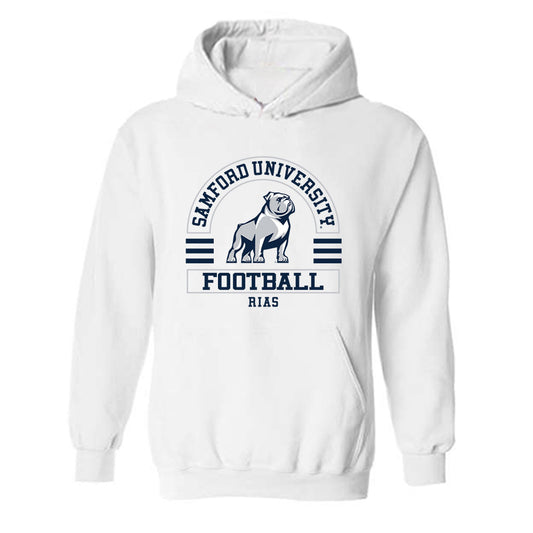 Samford - NCAA Football : Dj Rias - Classic Fashion Shersey Hooded Sweatshirt-0