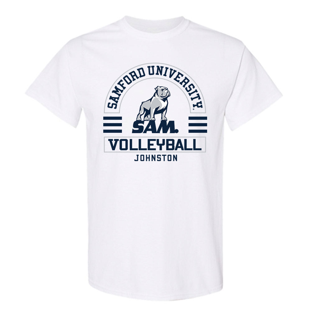 Samford - NCAA Women's Volleyball : Amelia Johnston - Classic Fashion T-Shirt