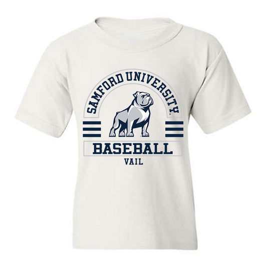 Samford - NCAA Baseball : Bodie Vail - Classic Fashion Shersey Youth T-Shirt-0