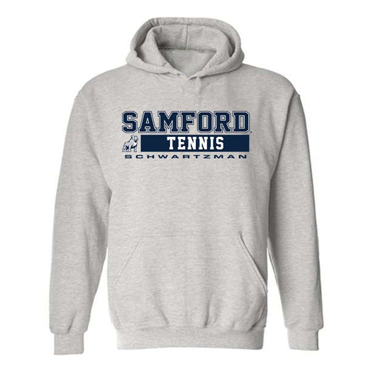 Samford - NCAA Men's Tennis : Martin Schwartzman - Classic Fashion Shersey Hooded Sweatshirt-0