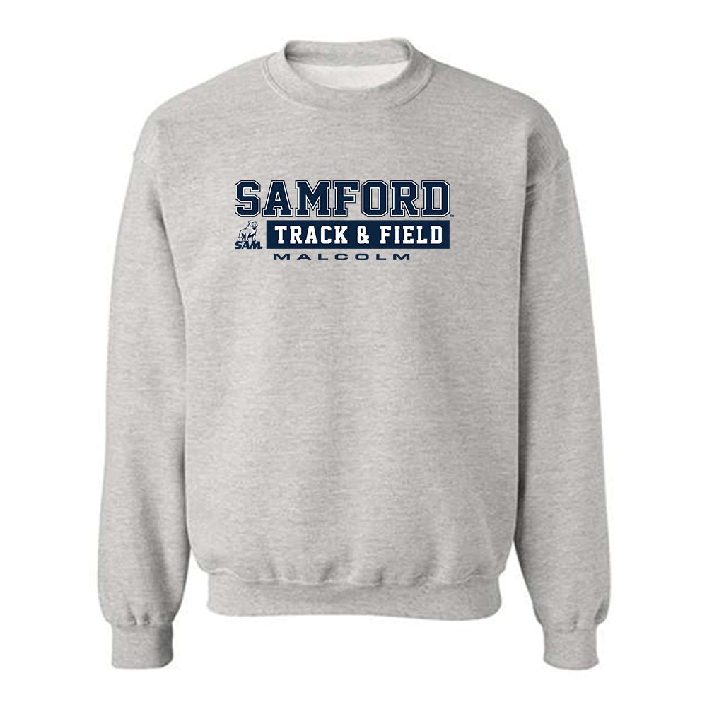 Samford - NCAA Men's Track & Field : William Malcolm - Classic Fashion Shersey Crewneck Sweatshirt